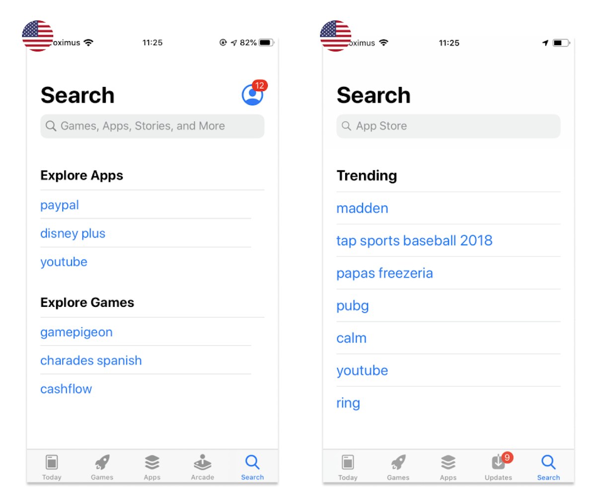 Trending Searches - AppTweak ASO tool